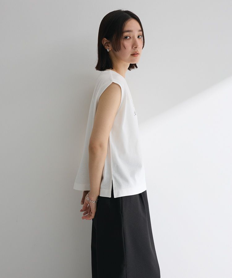 Green Parks「ノースリーブフェミニンロゴプルオーバー」|Tシャツ・カットソー|