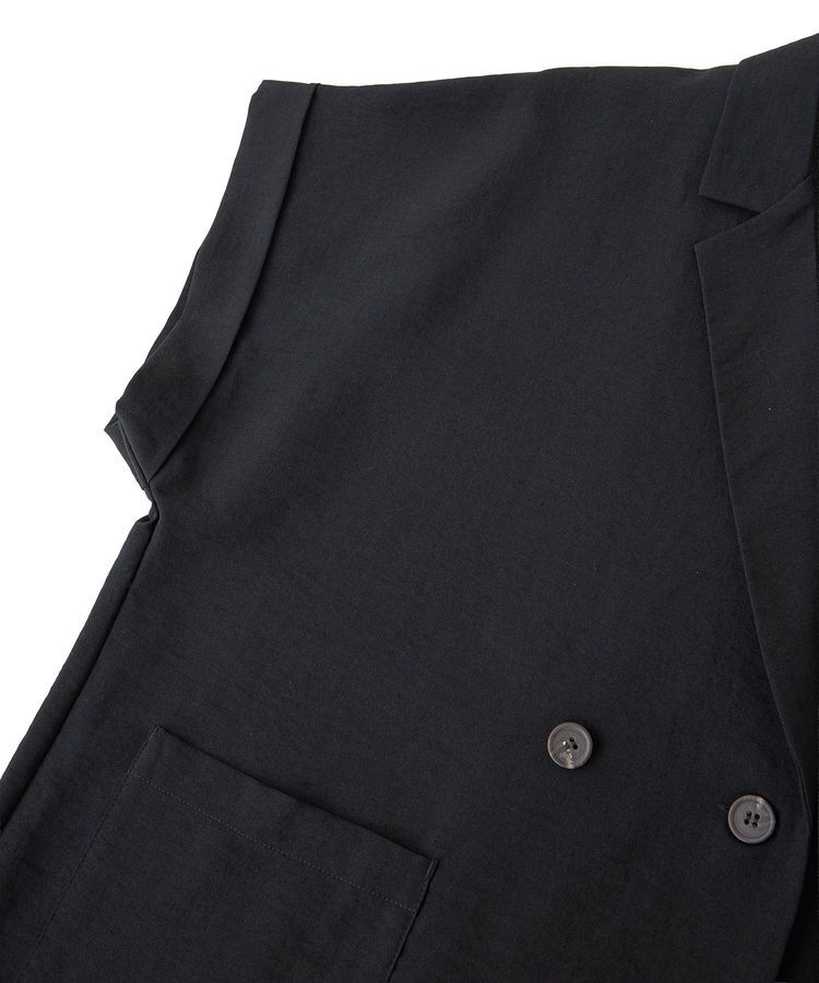 Green Parks「麻調フレンチスリーブジャケット」|テーラードジャケット|