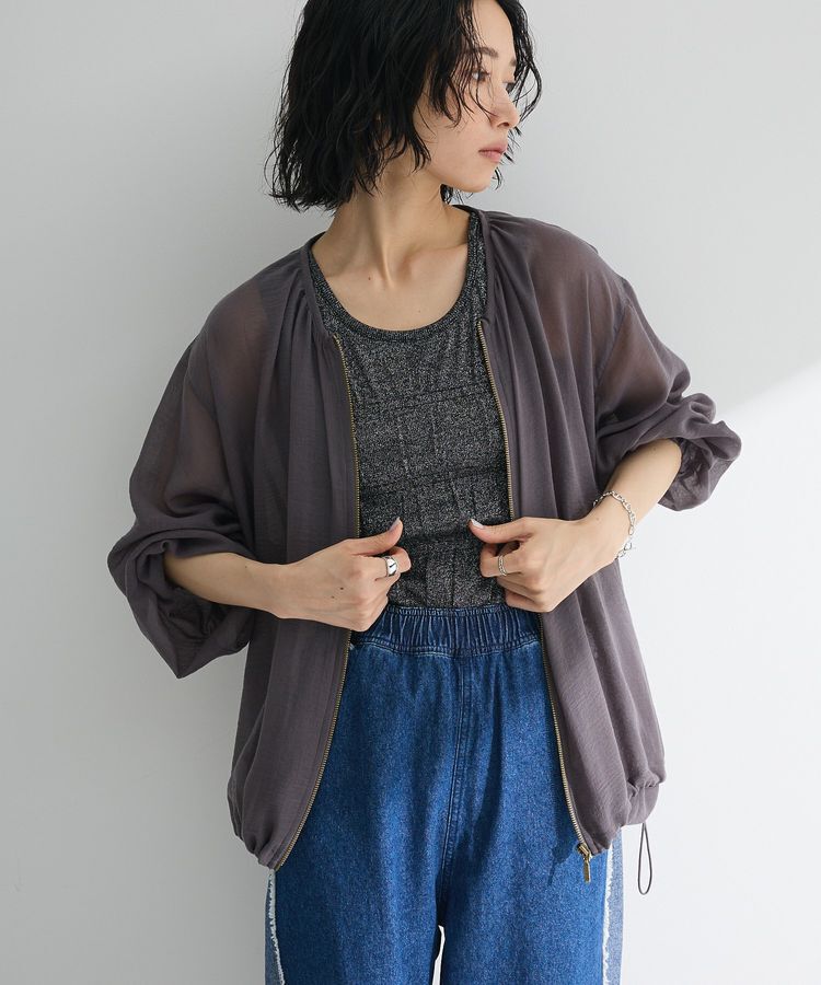 Green Parks「イージーケアシアーボイルシャツブルゾン」|シャツ・ブラウス|