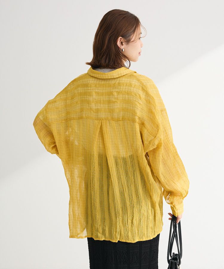 Green Parks「シアーワッシャーロングスリーブシャツ」|シャツ・ブラウス|