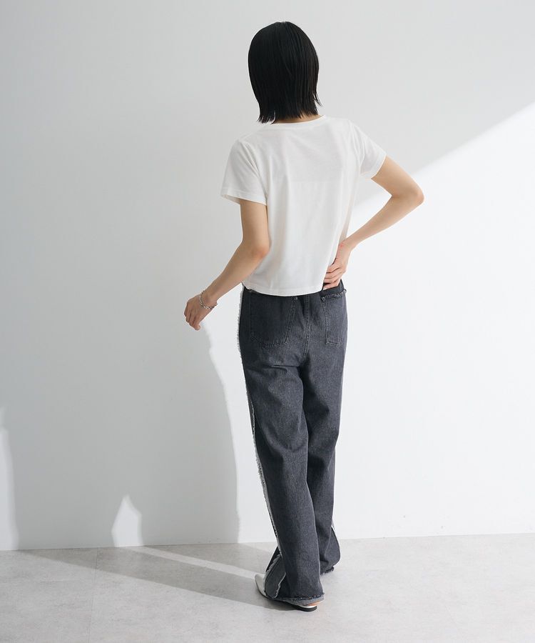 Green Parks「・swing by パールリボンモチーフTEE」|Tシャツ・カットソー|