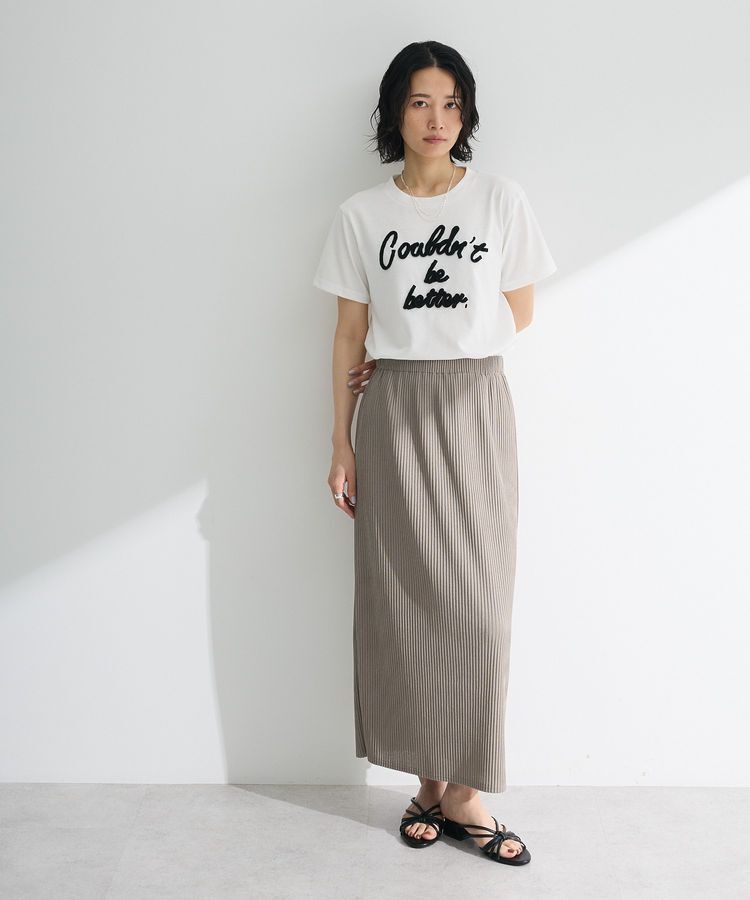 Green Parks「・swing by コード刺繍ロゴTEE」|Tシャツ・カットソー|