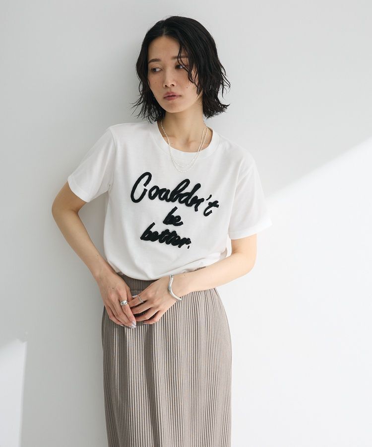 Green Parks「・swing by コード刺繍ロゴTEE」|Tシャツ・カットソー|