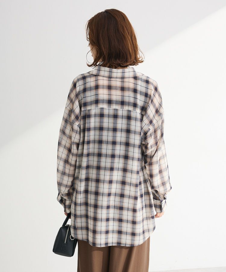 Green Parks「カシュクールシアーシャツ」|シャツ・ブラウス|