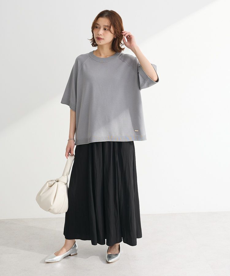 Green Parks「トレーナー風ニットプルオーバー」|ニット・セーター|