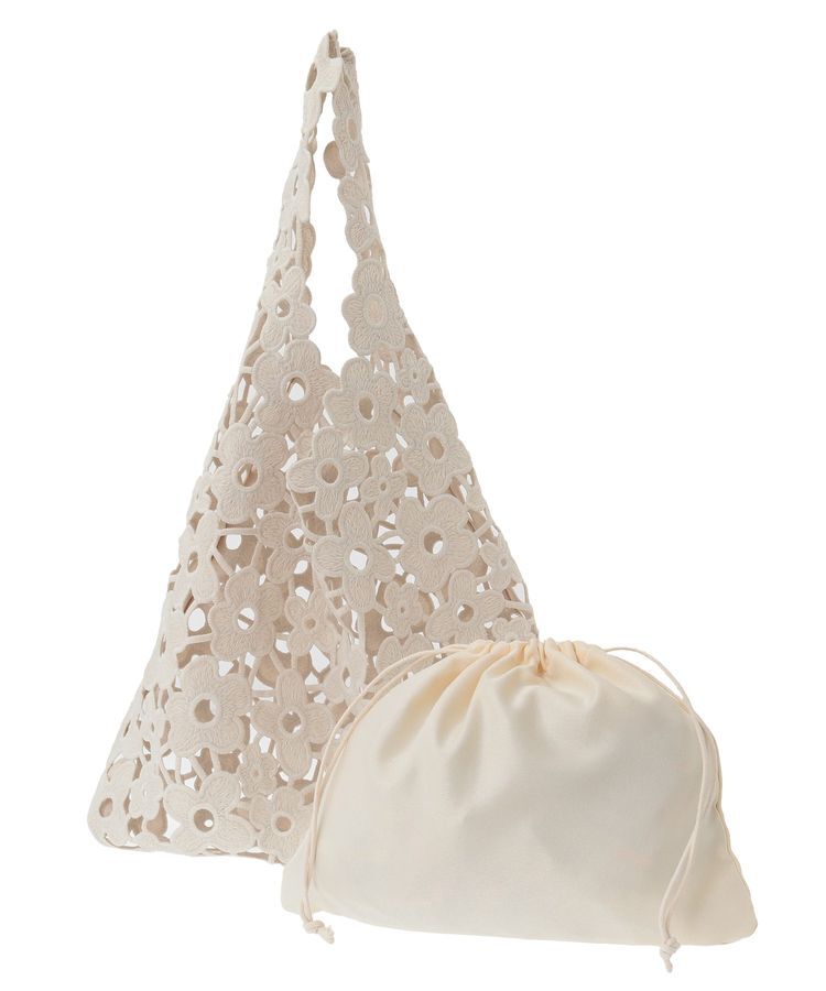 Green Parks「・cache cache フラワーレーストートバッグ」|トートバッグ|