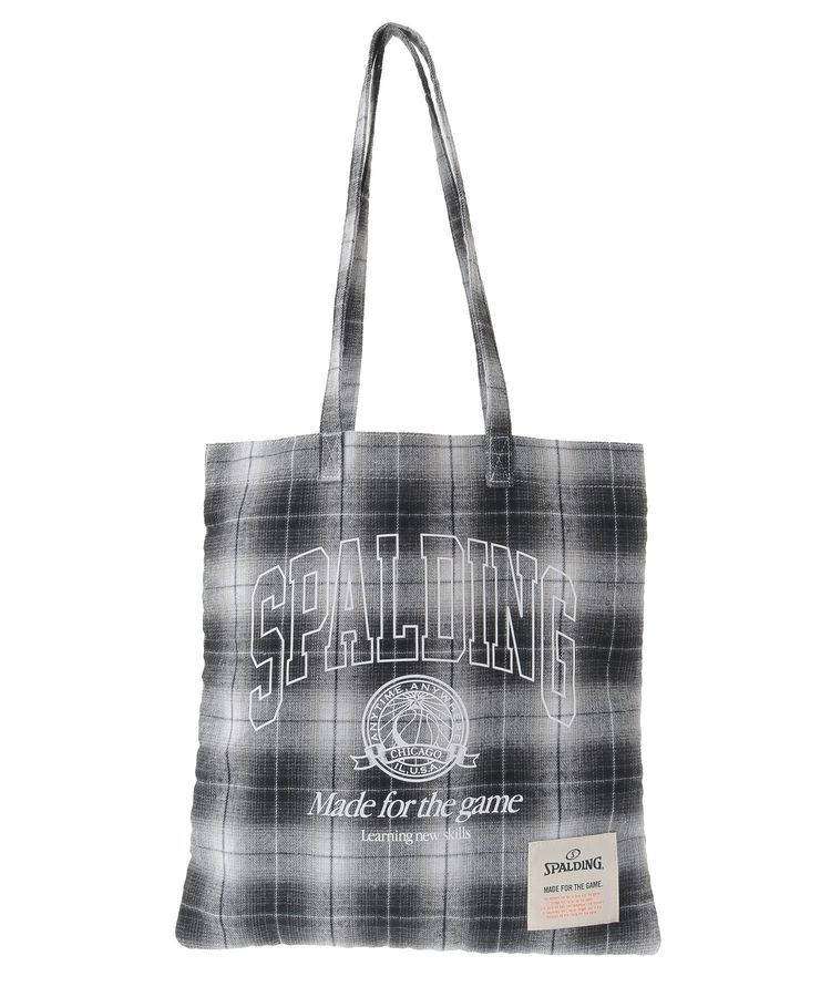 Green Parks「SPALDING別注 ネルチェックバッグ」|トートバッグ|