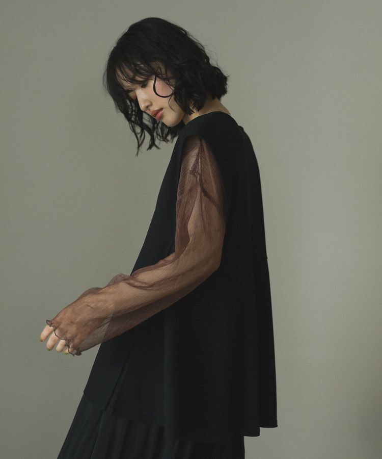 Green Parks「リップルフレアベスト」|ベスト・ジレ|