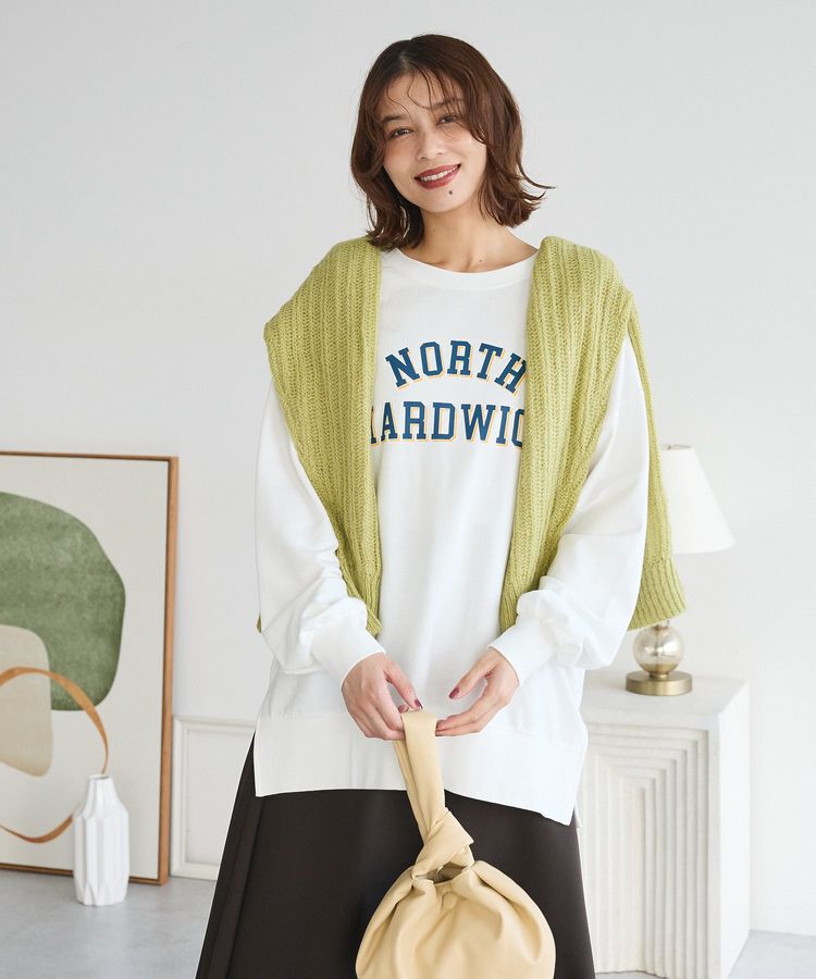 Green Parks「シアーニットVネックカーディガン」|カーディガン|