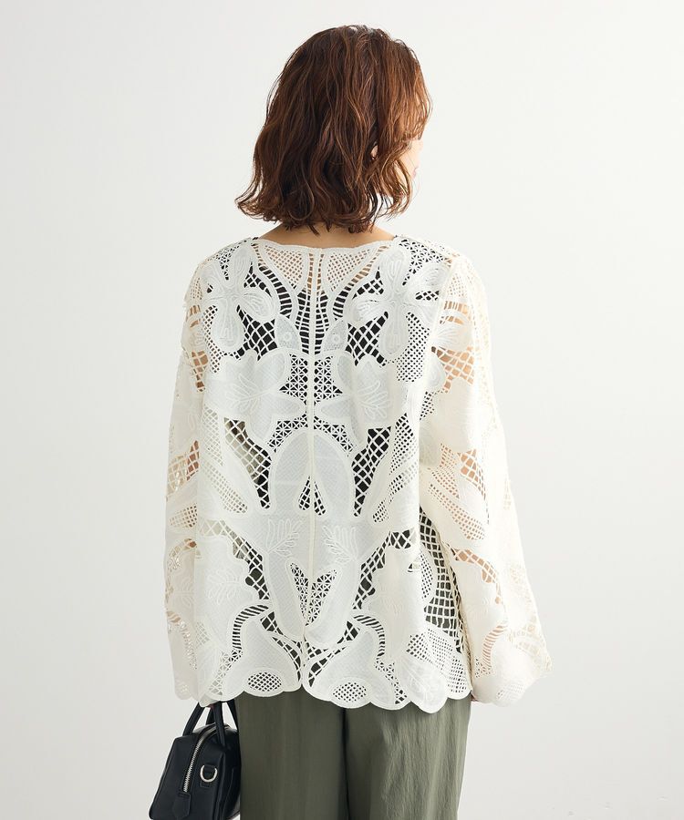 Green Parks「・ELENCARE DUE レーシーカーディガン」|カーディガン|