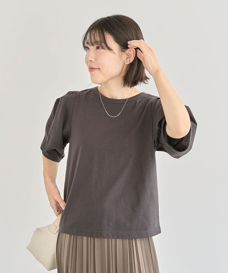Green Parks「・ELENCARE DUE バックZIPハイブリットT」|Tシャツ・カットソー|Charcoal Gray