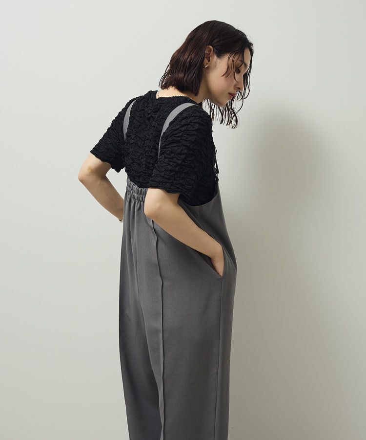 Green Parks「ピンタックサロペット」|オールインワン|