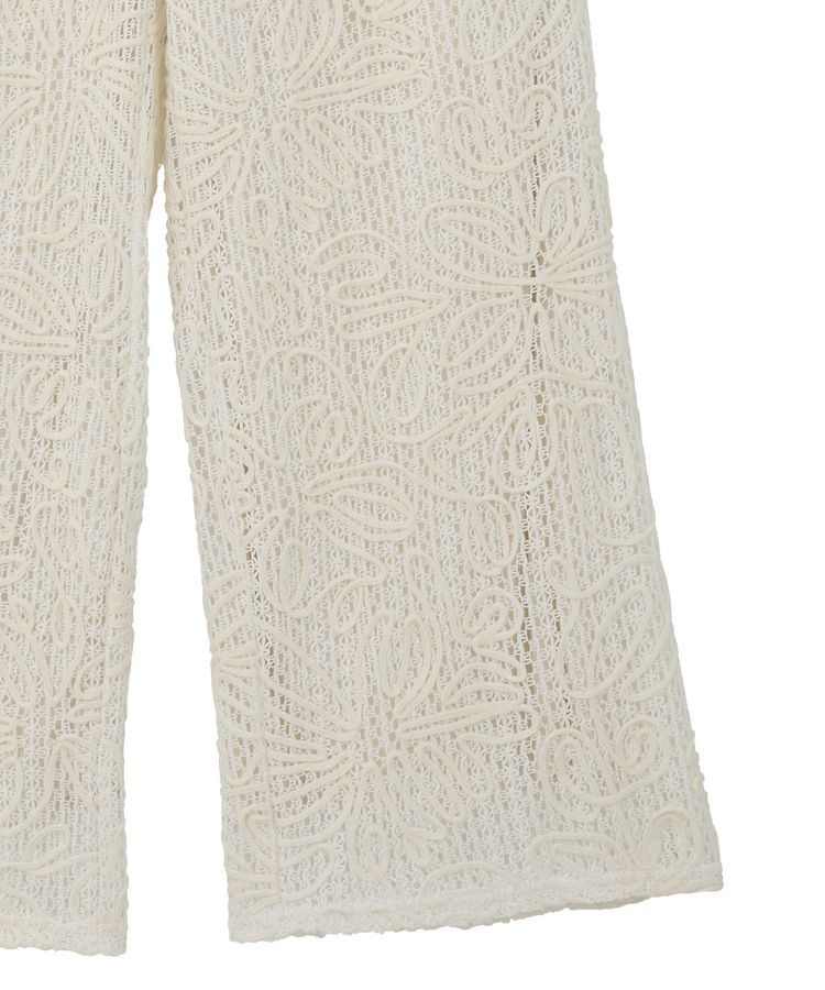 Green Parks「コード刺繍レースイージーワイドパンツ」|その他|