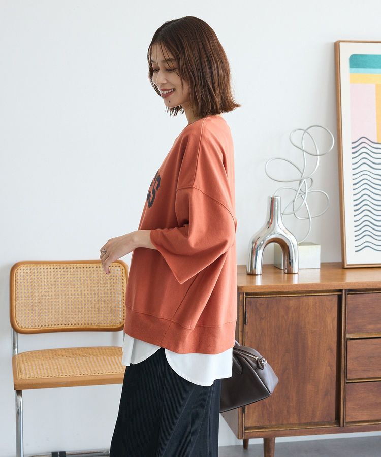 Green Parks「5分袖刺繍ロゴトレTEE」|Tシャツ・カットソー|