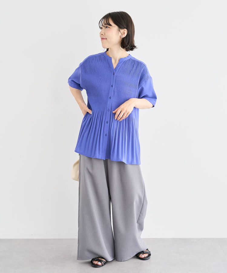 armonia「マジョリカプリーツスキッパーブラウス」|シャツ・ブラウス|