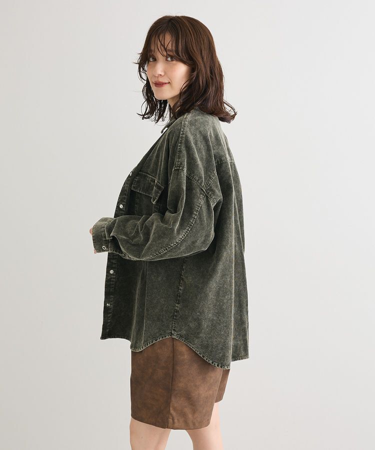 Green Parks「・ELENCARE DUE ケミカルコーデュロイシャツ」|シャツ・ブラウス|