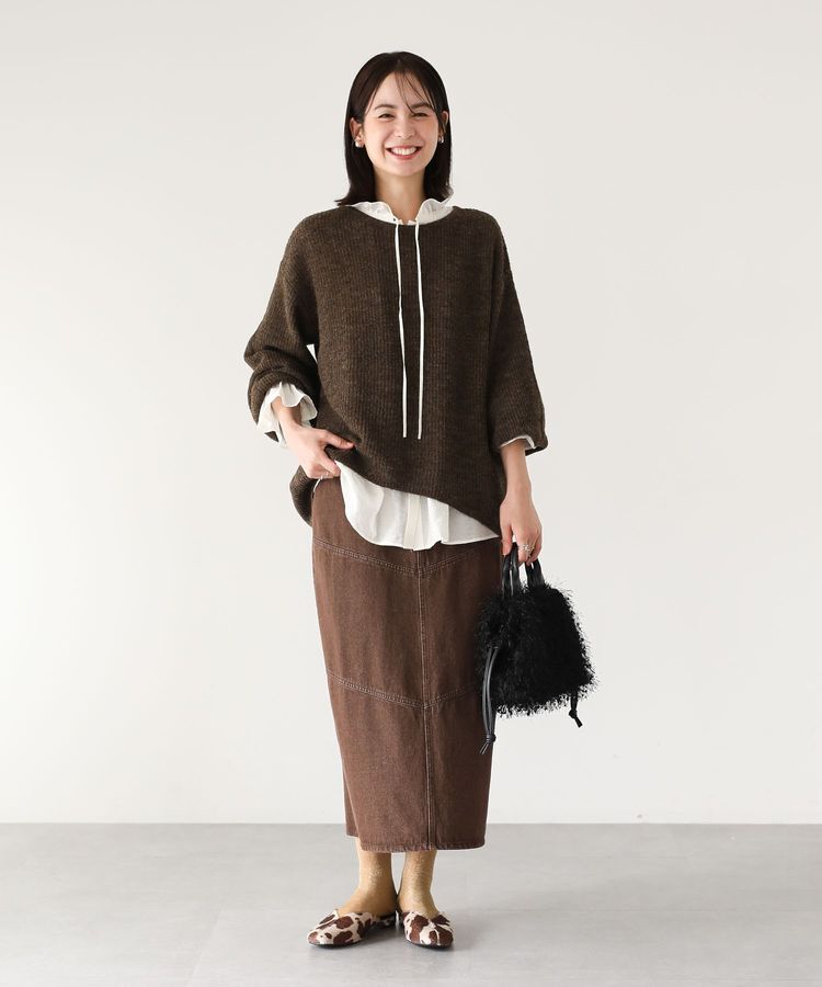 Green Parks「デニムタイトロングスカート」|タイト|