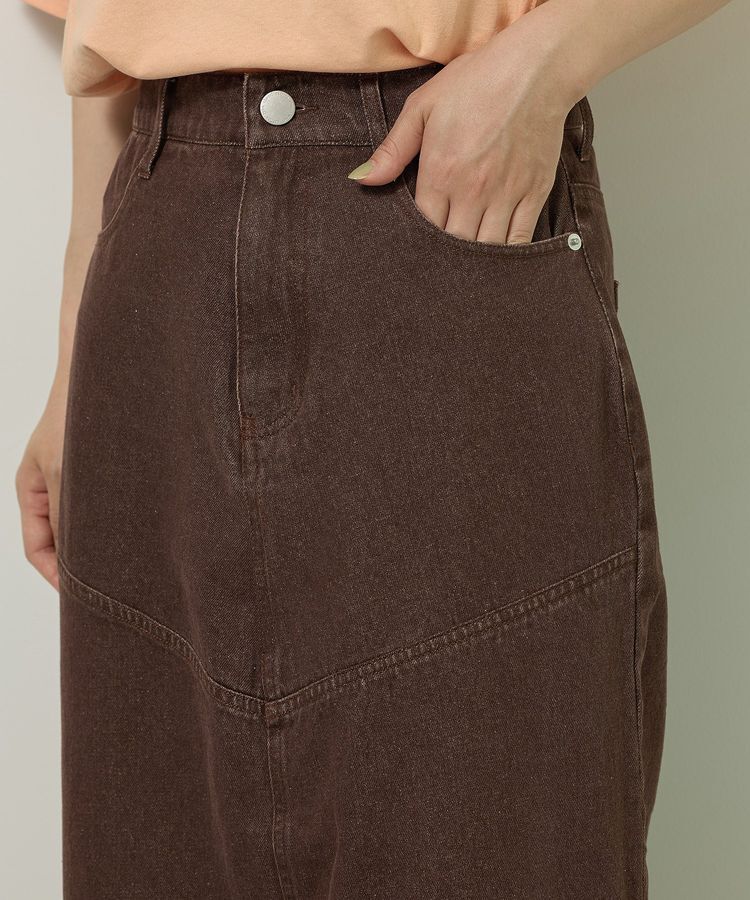 Green Parks「デニムタイトロングスカート」|タイト|