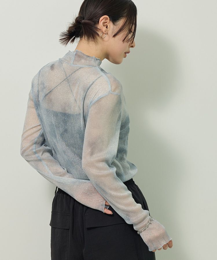 Green Parks「シアー柄プルオーバー」|Tシャツ・カットソー|