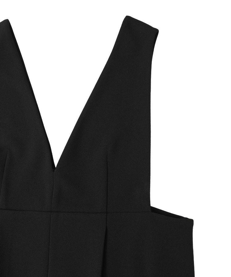 Green Parks「O.洗えてストレッチ Vネックジャンスカ」|ジャンパースカート|