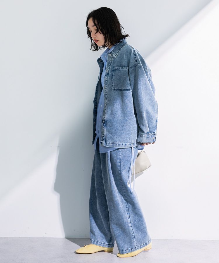 Green Parks「デニムシャツブルゾン」|テーラードジャケット|