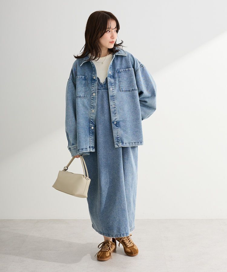 Green Parks「デニムシャツブルゾン」|テーラードジャケット|