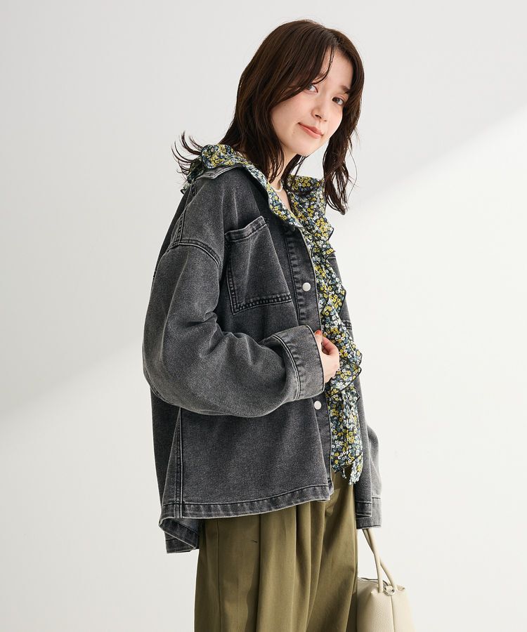 Green Parks「デニムシャツブルゾン」|テーラードジャケット|