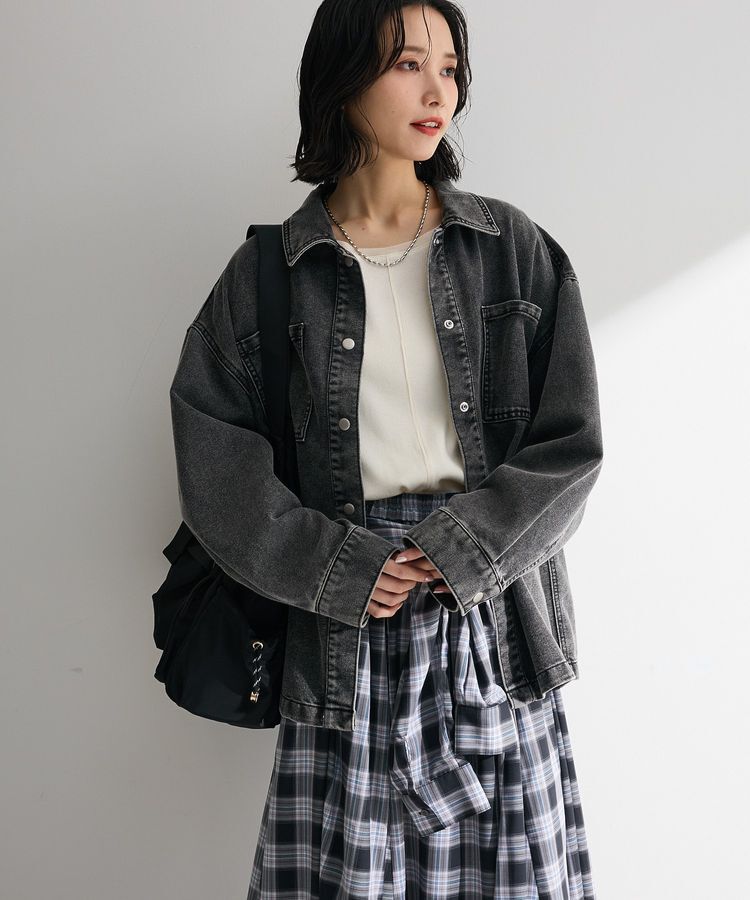 Green Parks「デニムシャツブルゾン」|テーラードジャケット|