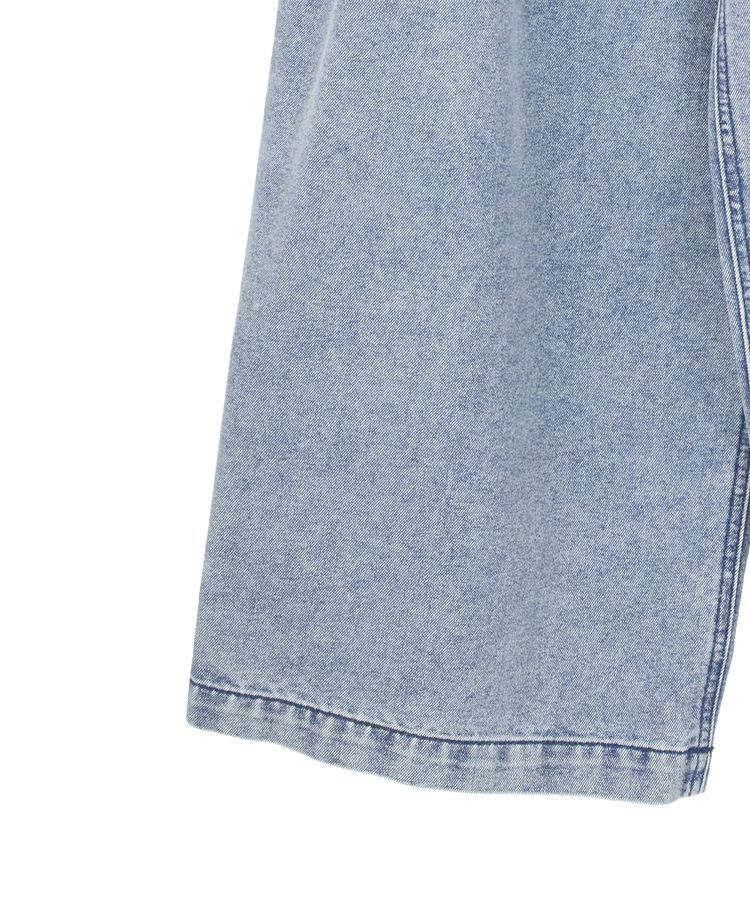 Green Parks「デニムタックワイドパンツ」|デニム|