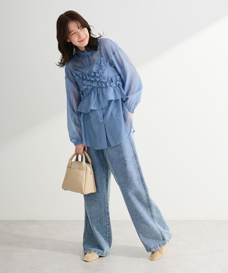 Green Parks「コクーンシルエットデニムパンツ」|デニム|