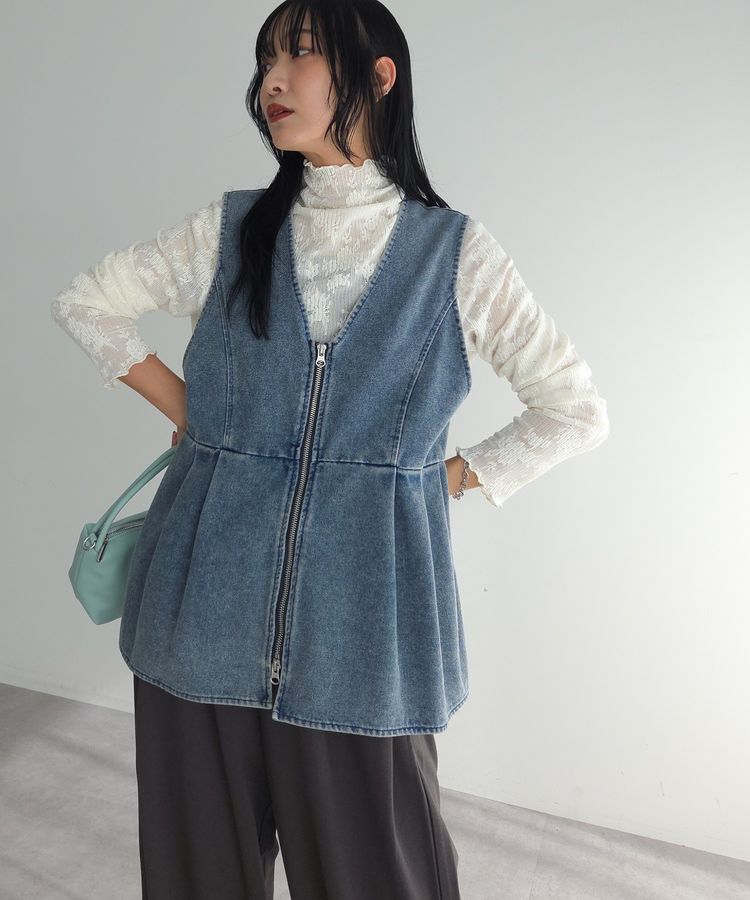 Green Parks「デニムペプラムジレ」|その他|