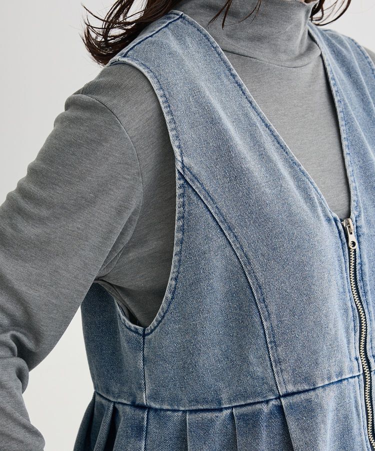 Green Parks「デニムペプラムジレ」|その他|