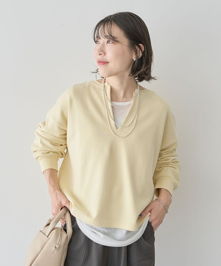 Green Parks「SET2点 深Vネック裏毛+プルオーバー」|スウェット・ジャージ|