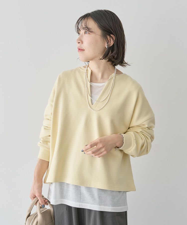 Green Parks「SET2点 深Vネック裏毛+プルオーバー」|スウェット・ジャージ|