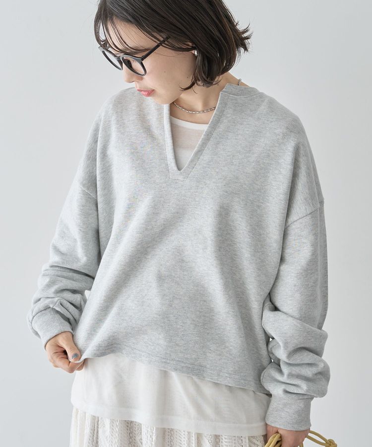 Green Parks「SET2点 深Vネック裏毛+プルオーバー」|スウェット・ジャージ|