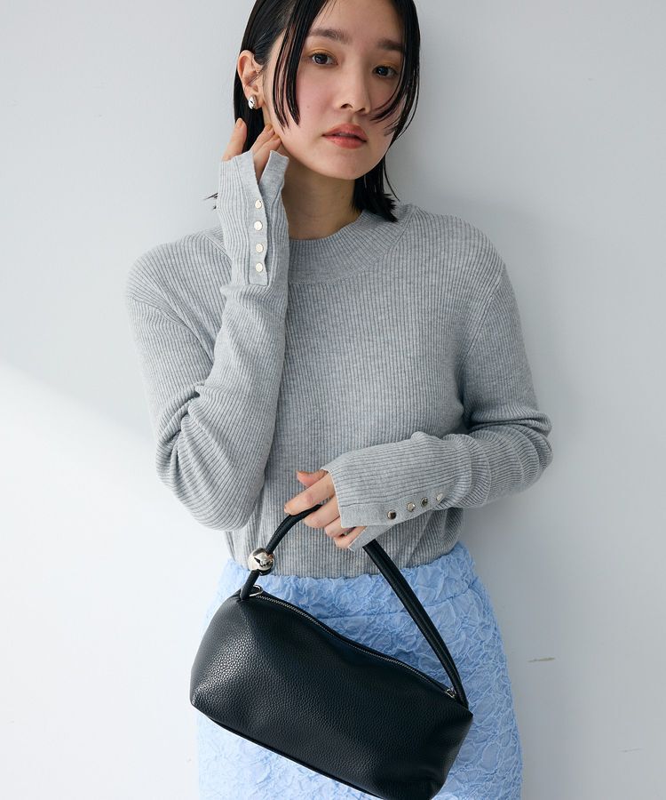 Green Parks「袖口金釦リブニットプルオーバー」|ニット・セーター|