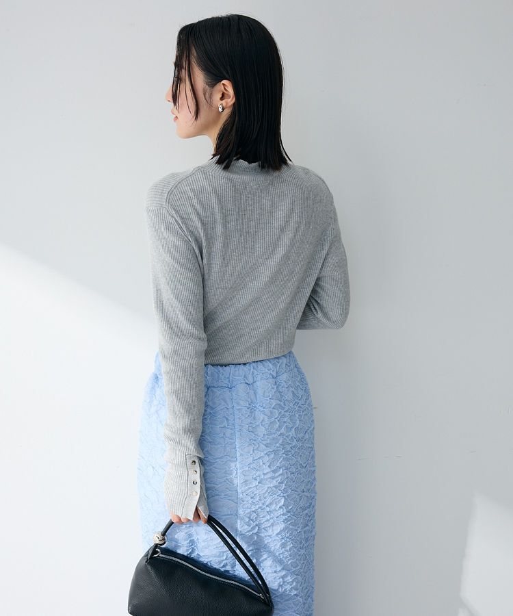 Green Parks「袖口金釦リブニットプルオーバー」|ニット・セーター|