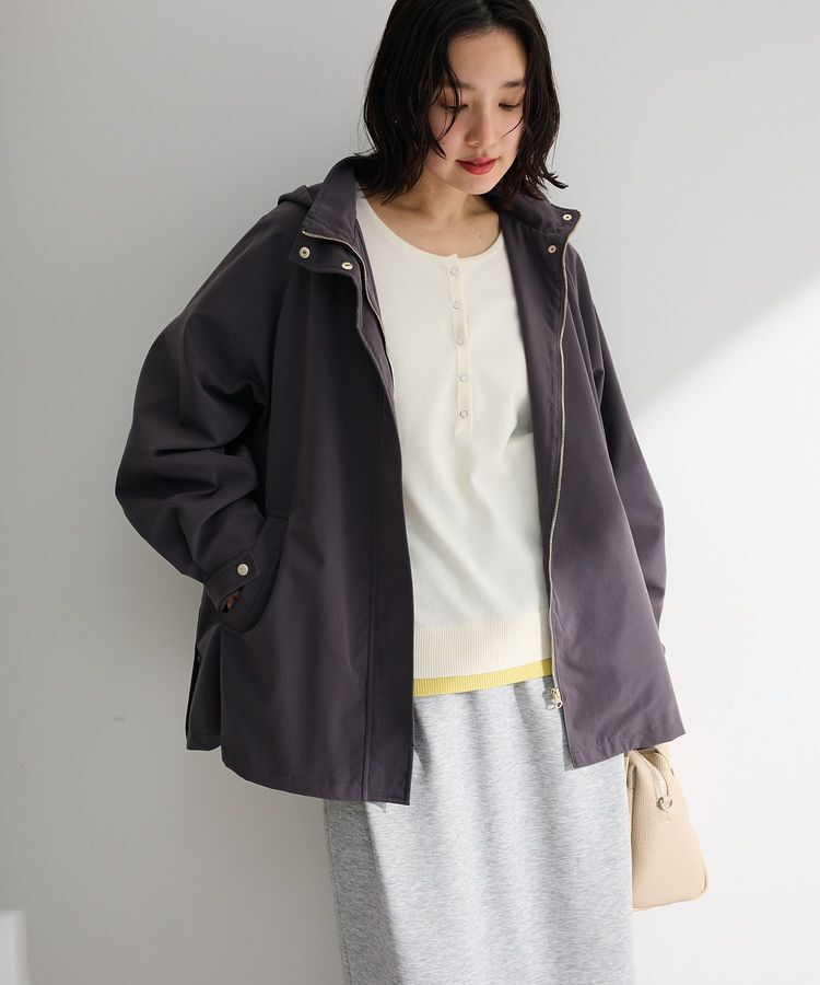 Green Parks「撥水加工Aラインマウンテンパーカー」|ブルゾン・スタジャン|Gray