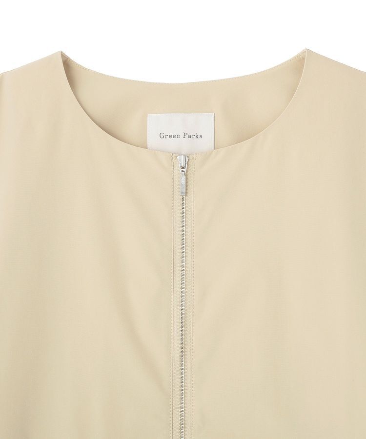 Green Parks「ノーカラーペプラムブルゾン」|ブルゾン・スタジャン|