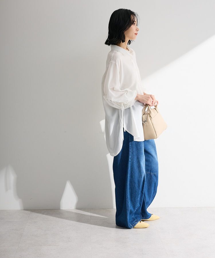 Green Parks「ウエストタックコクーンデニムパンツ」|デニム|