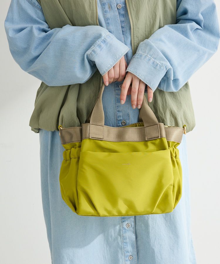 Green Parks「andmikka.2WAYベルトトートバッグ」|トートバッグ|Yellow Green