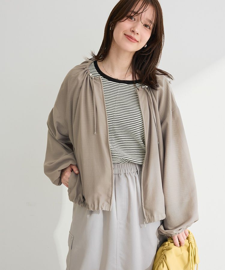 Green Parks「ドロストネックシアーブルゾン」|ブルゾン・スタジャン|