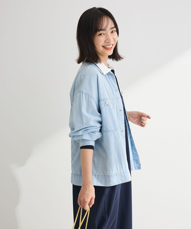 Green Parks「シアーデニムシャツGジャン」|シャツ・ブラウス|