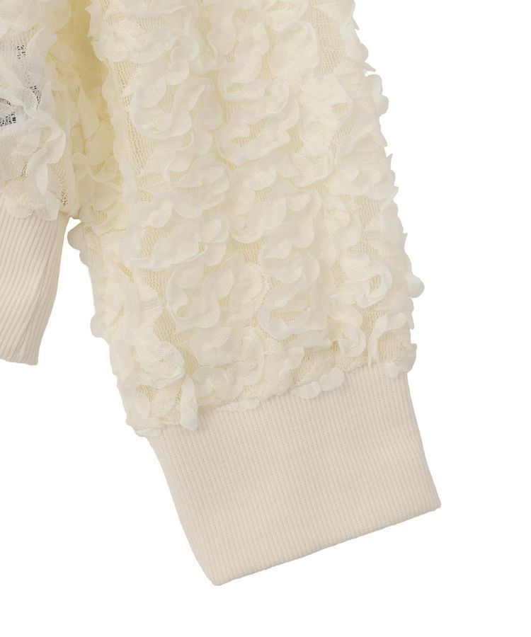 Green Parks「フラワー柄チュールブルゾン」|ブルゾン・スタジャン|