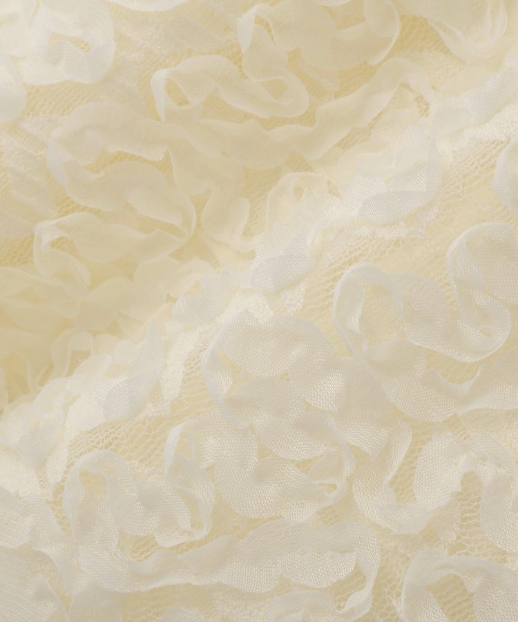 Green Parks「フラワー柄チュールブルゾン」|ブルゾン・スタジャン|