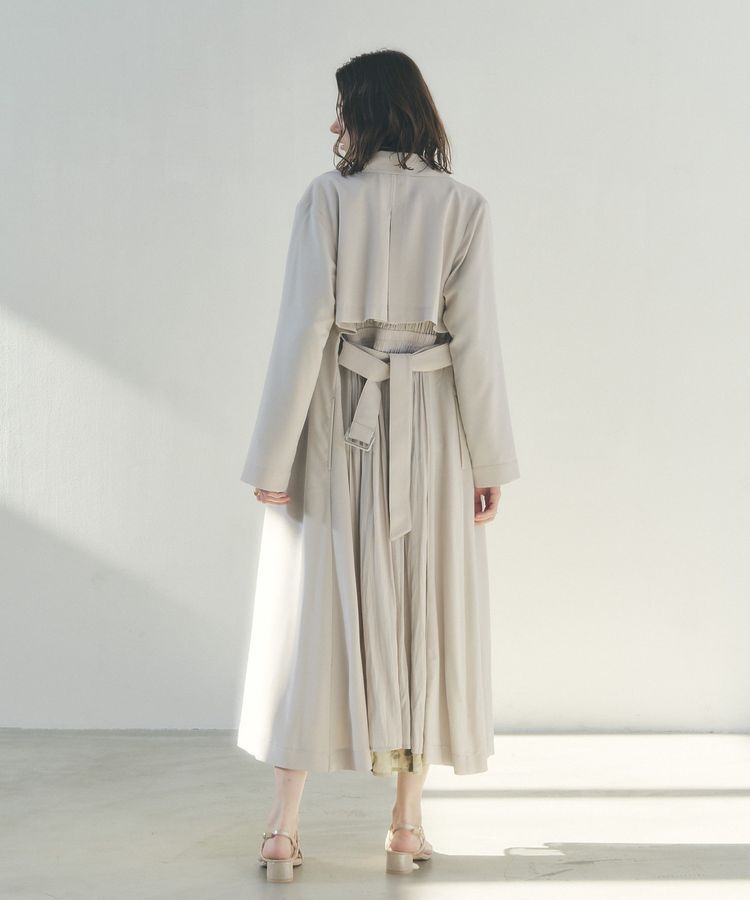 YECCA VECCA「【UVカット/花粉ガード】素材MIXトレンチコート」|トレンチコート|
