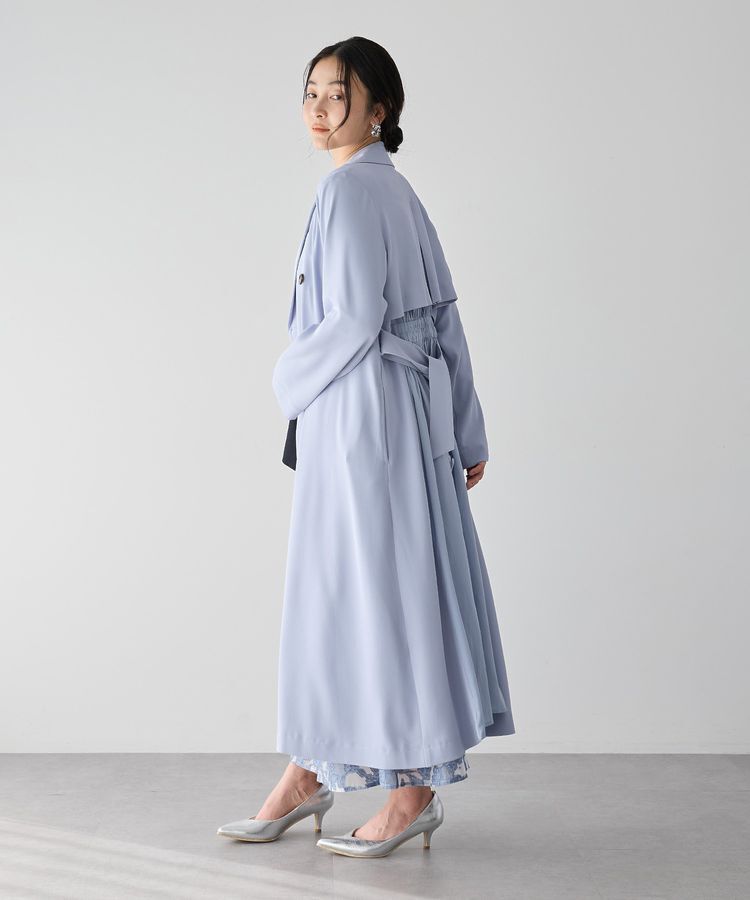 YECCA VECCA「【UVカット/花粉ガード】素材MIXトレンチコート」|トレンチコート|