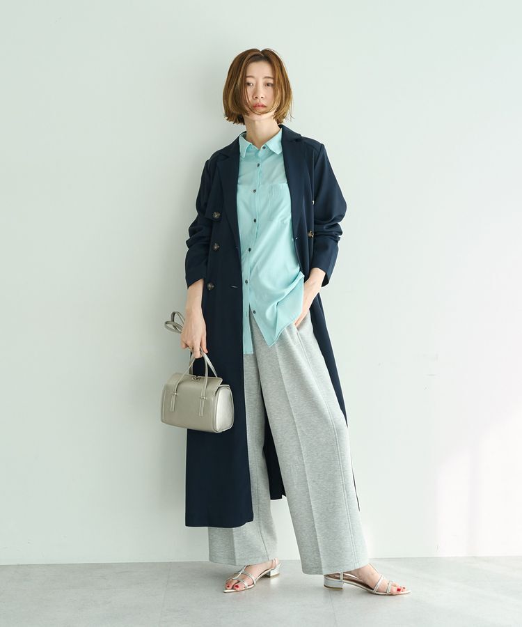 YECCA VECCA「【UVカット/花粉ガード】素材MIXトレンチコート」|トレンチコート|
