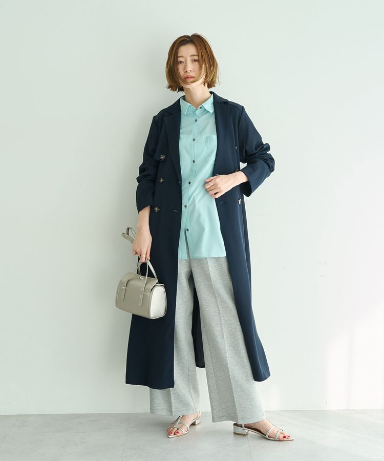YECCA VECCA「【UVカット/花粉ガード】素材MIXトレンチコート」|トレンチコート|