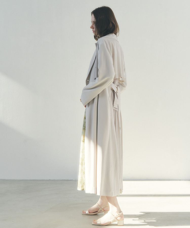 YECCA VECCA「【UVカット/花粉ガード】素材MIXトレンチコート」|トレンチコート|